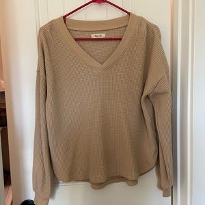 Madewell waffle knit shirt